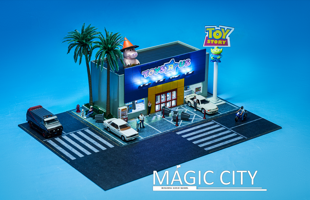 Magic City 1:64 Diorama American Street View - Toy City