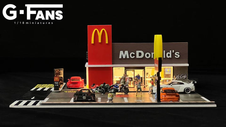 G.Fans 1:64 Diorama McDonald's Buildling 710033