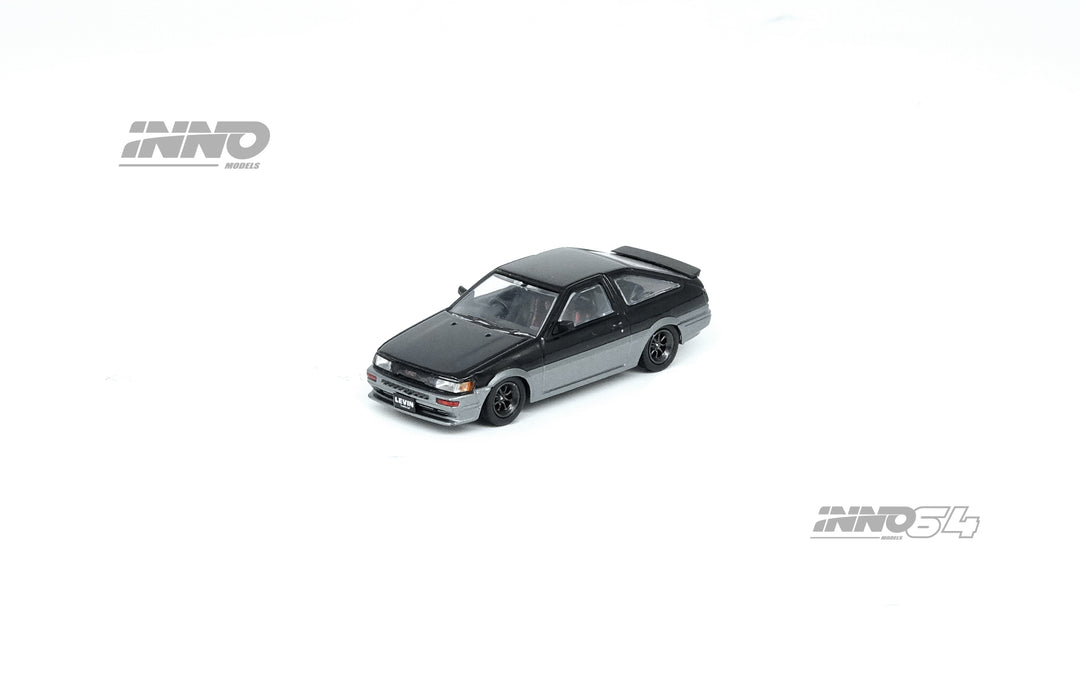 Inno64 1:64 Toyota Corolla Levin AE86 Black/Grey IN64-AE86-BLGR