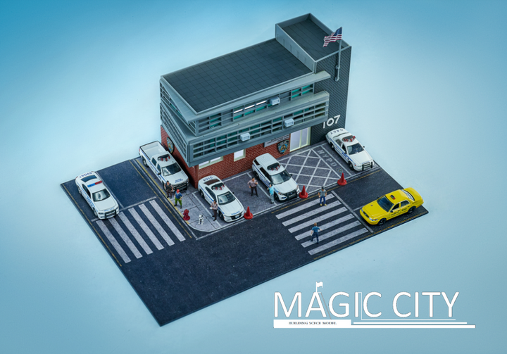 Magic City 1:64 US Diorama New York Police Station