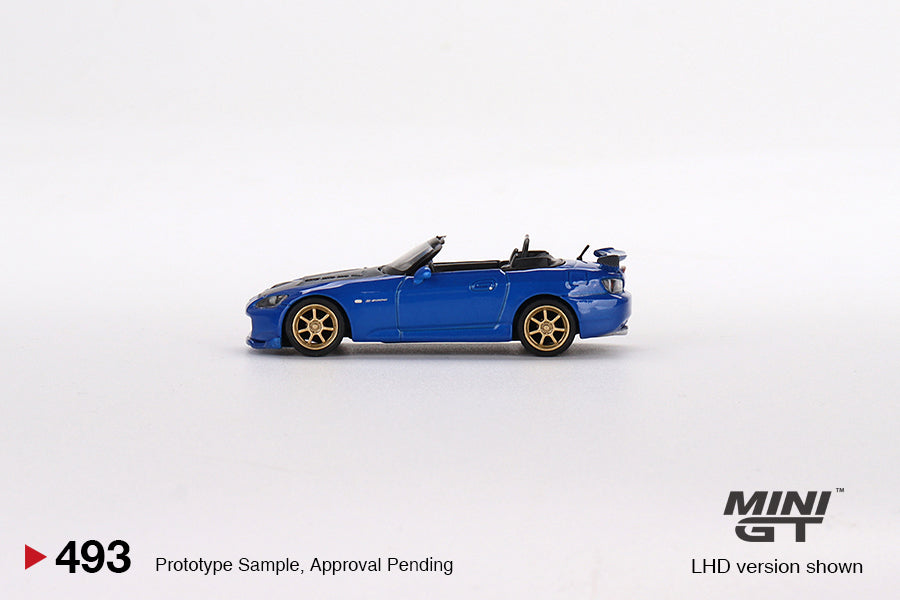 Mini GT 1:64 Honda S2000 (AP2) Mugen Monte Carlo Blue Pearl LHD MGT00493 Side