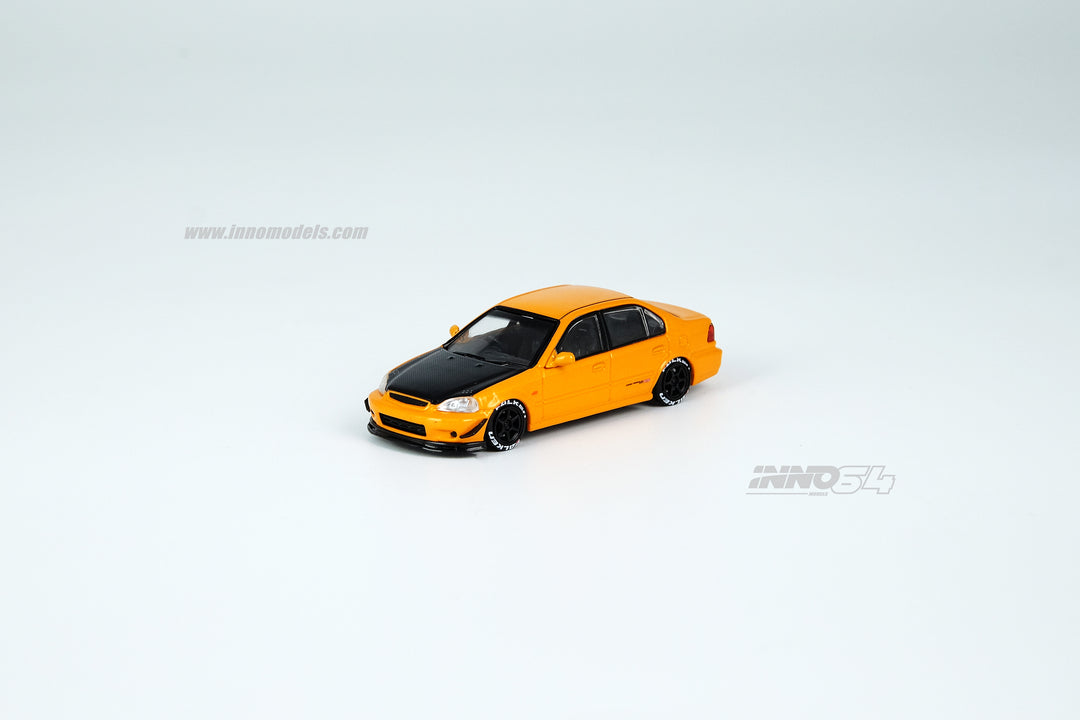 Inno64 1:64 Honda Civic Ferio Vi-RS "JDM MOD VERSION" Metallic Orange