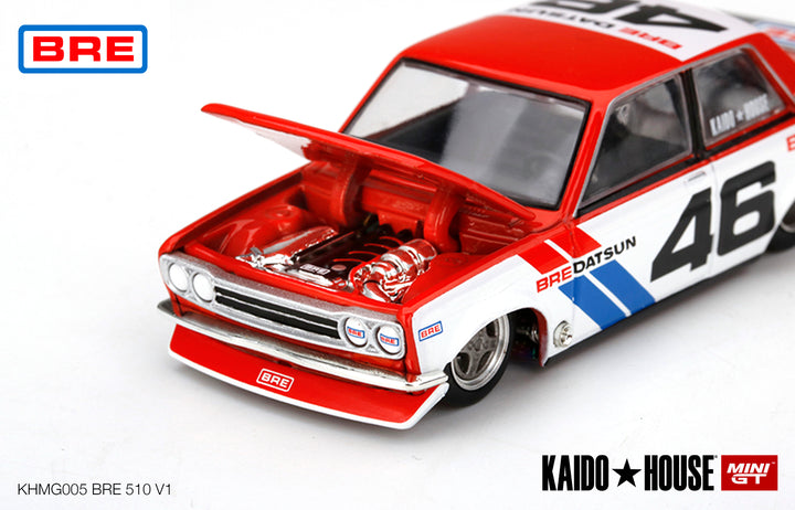 Kaido House x MINI GT 1:64 Datsun 510 Pro Street BRE510 V1 KHMG005