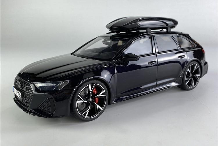 GT Spirit 1:18 Audi RS6 AVANT (C8) Mythos Black + Carbon Roof Case