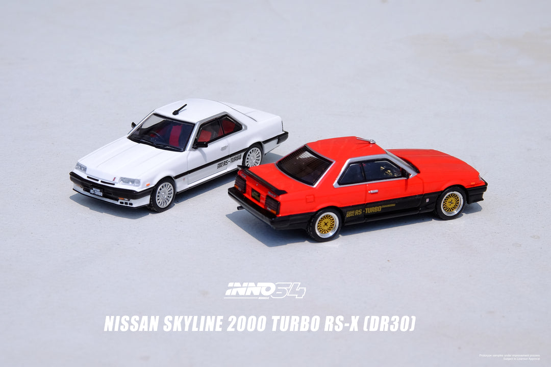 Inno64 Nissan Skyline 2000 TURBO RS-X (DR30) Red/Black