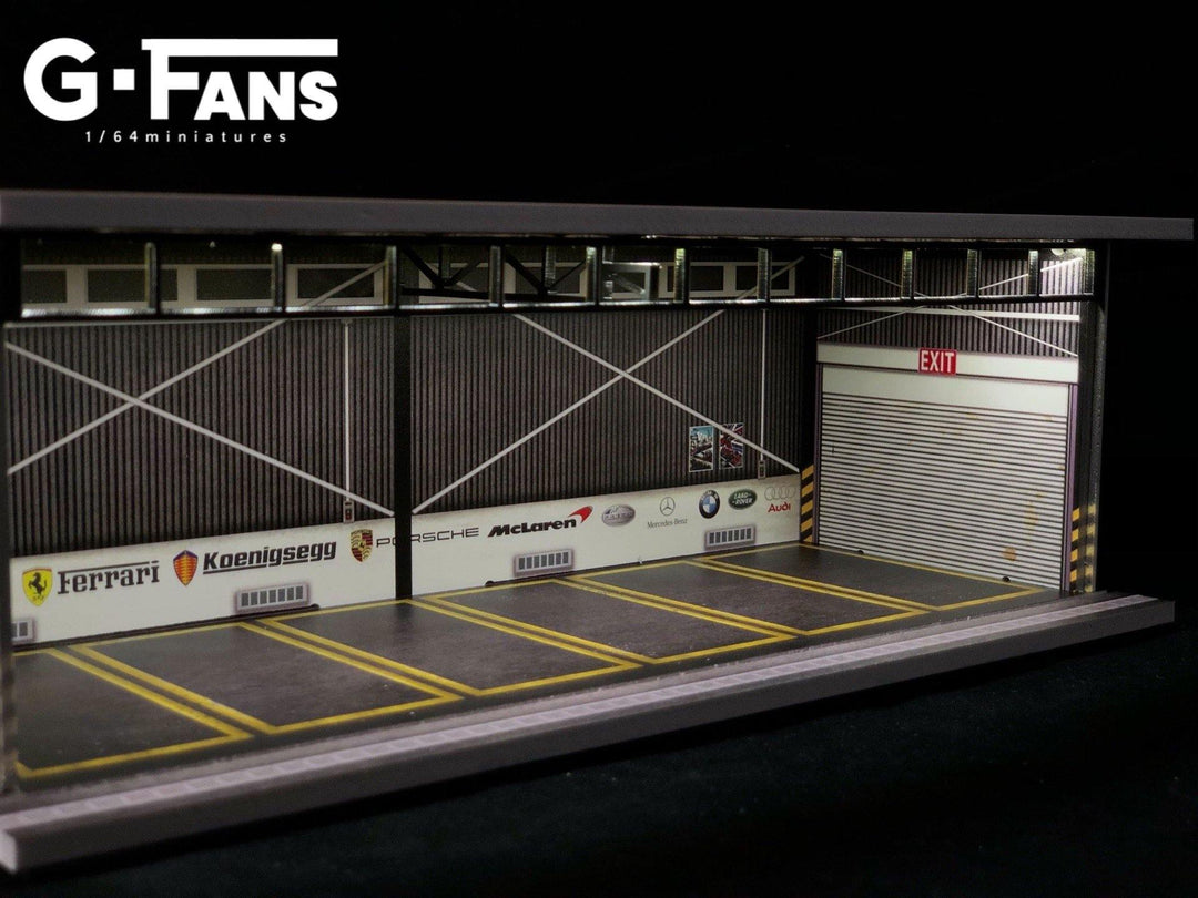 G.Fans 1:64 Garage Diorama with LED 710010 – Horizon Diecast