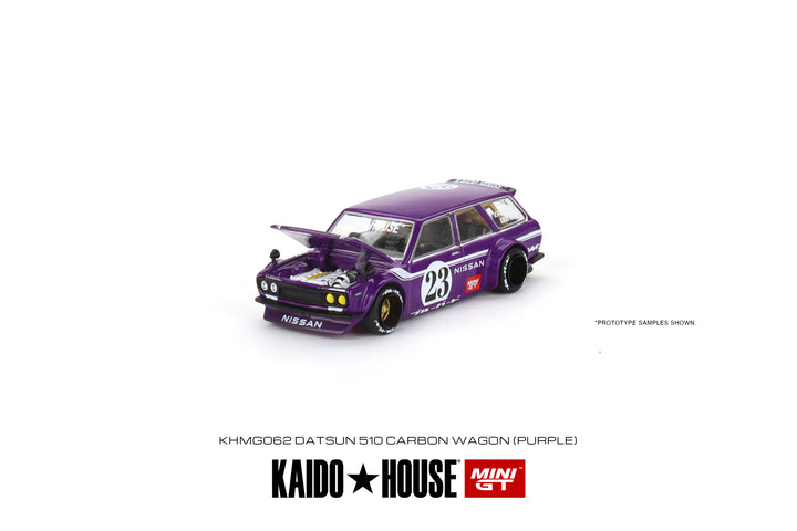 Kaido House + Mini GT Datsun KAIDO 510 Wagon CARBON FIBER V1 KHMG062 Engine