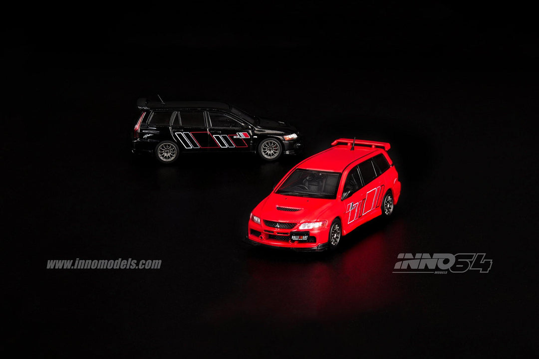 [Preorder] Inno64 1:64 Mitsubishi Lancer Evolution IX Wagon 2005 Ralliart Red - Horizon Diecast