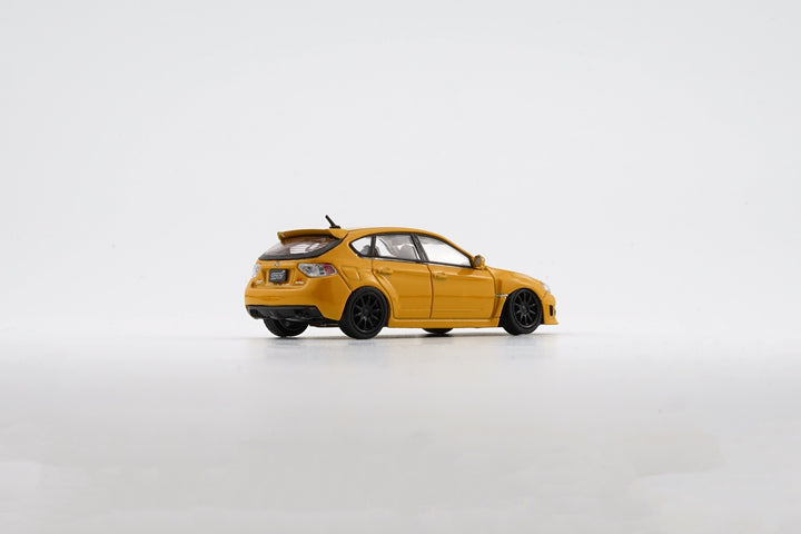 BM Creation 1:64 Subaru 2009 IMPREZA WRX STI Yellow LHD