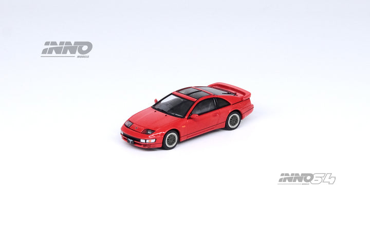 Inno64 1:64 Nissan Fairlady Z (Z32) Aztec Red With Extra Wheels IN64-300ZX-AZRE
