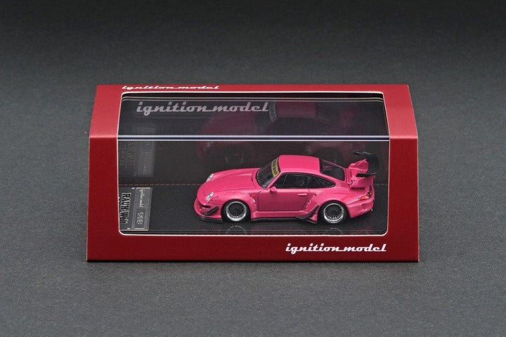 Ignition Model IG 1:64 Porsche RWB 993 Pink IG2153 Side Box