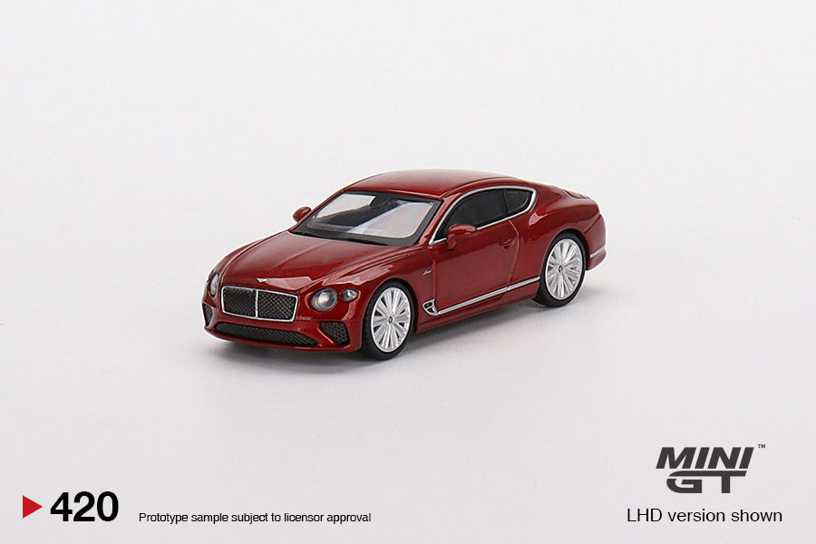 Mini GT 1:64 Bentley Continental GT Speed 2022 Candy Red LHD MGT00420-CH