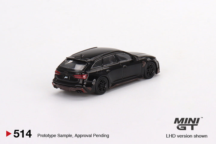 Mini GT 1:64 Audi RS6 Johann ABT Signature Edition Black MGT00514 Rear