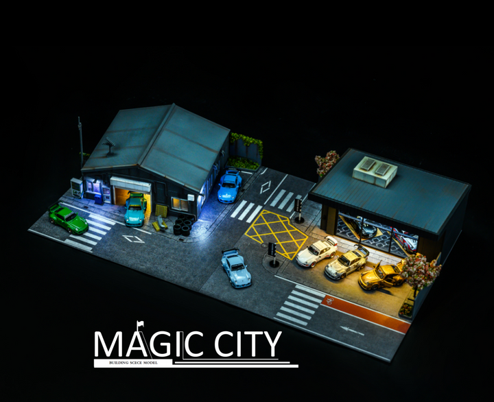 [PREORDER] Magic City 1:64 Diorama Japan RWB Nakai San Workshop (rerelease)