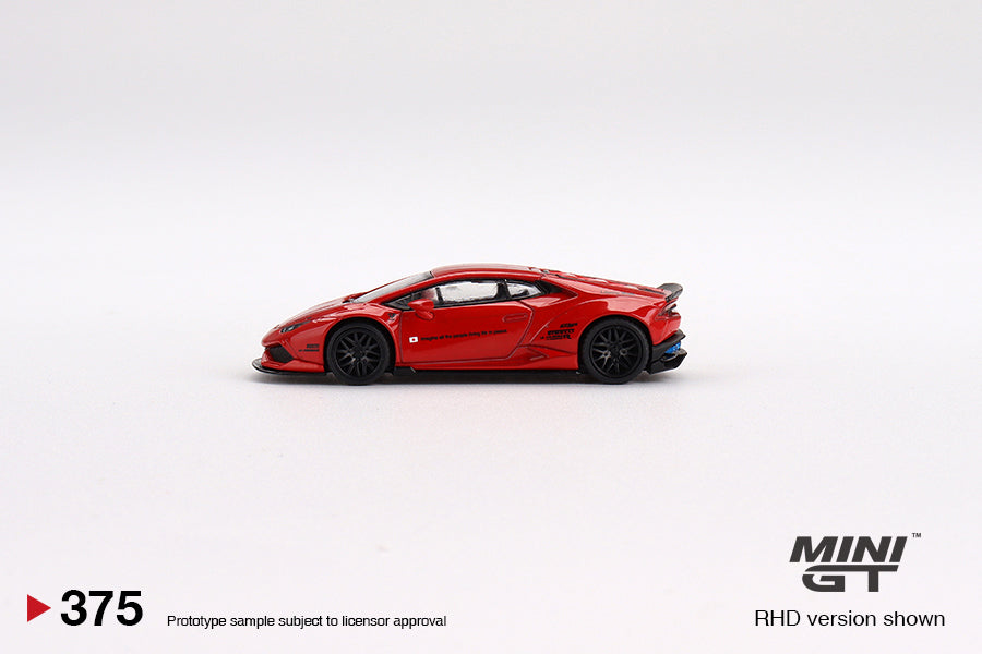 Mini GT 1:64 LB★WORKS Lamborghini Huracan ver. 2 Red MGT00375-L LHD  Side
