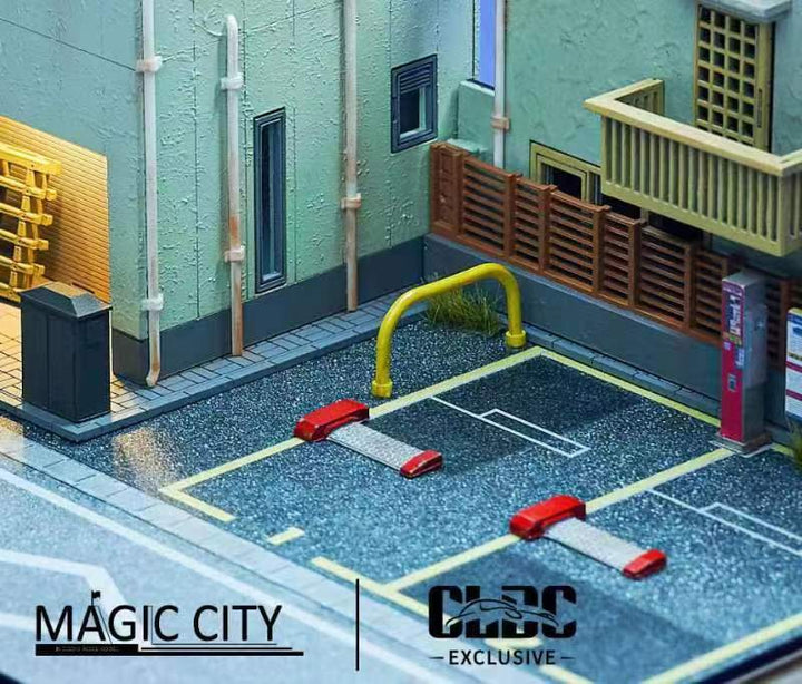 [Preorder] CLDC x Magic City 1:64 Diorama Japanese House + Parking Lot Scene
