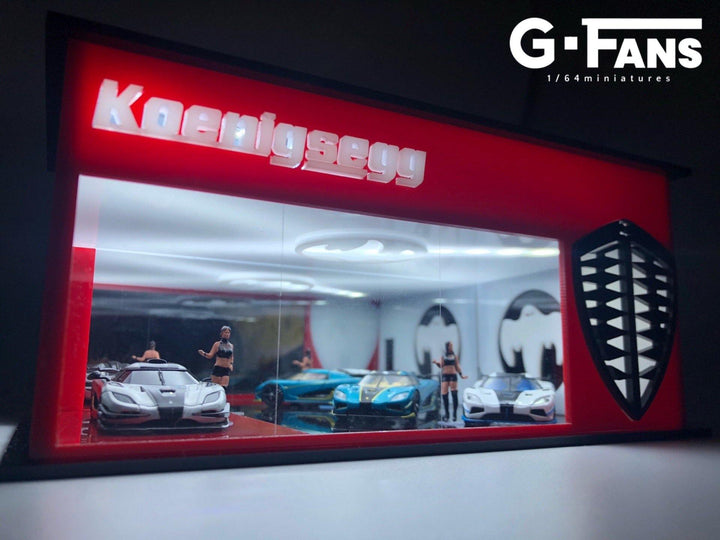 G.Fans 1:64 Diorama Koenigsegg Exhibition Museum - Horizon Diecast