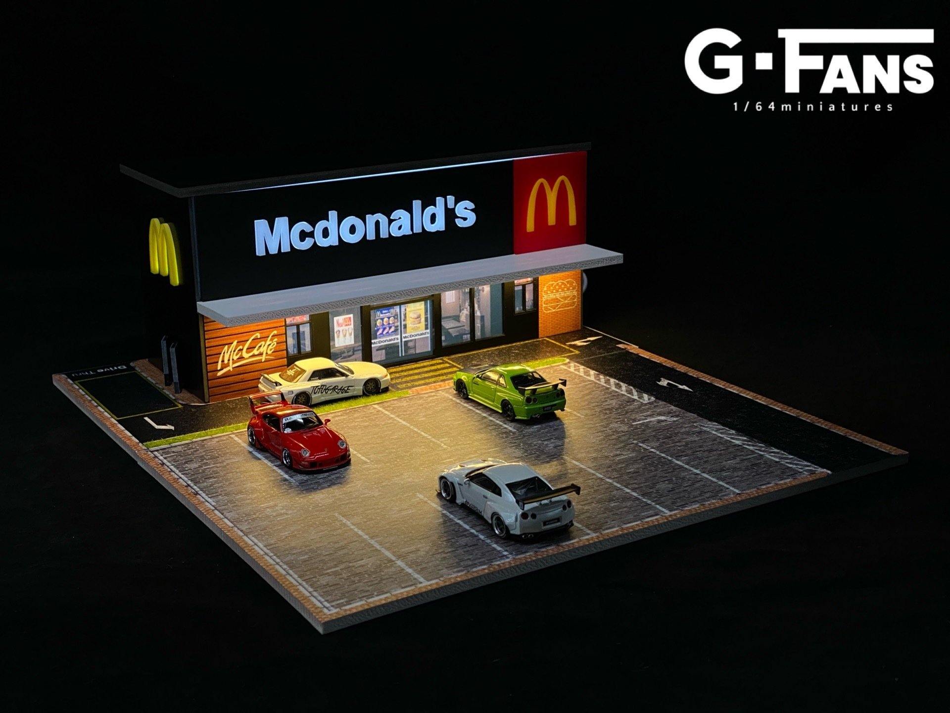 Preorder] G.Fans 1:64 Diorama McDonald's Fast Food Building 710013