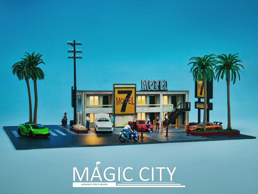 Magic City 1:64 Diorama American Street Scene - Motel US0003