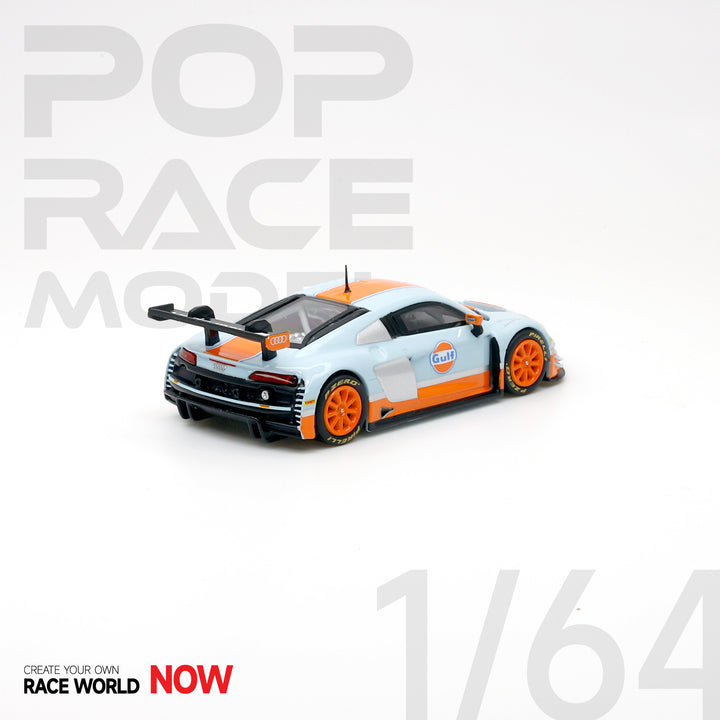 POPRACE 1:64 Audi R8 LMS Gulf Livery PR64-R8EV-GULF Rear