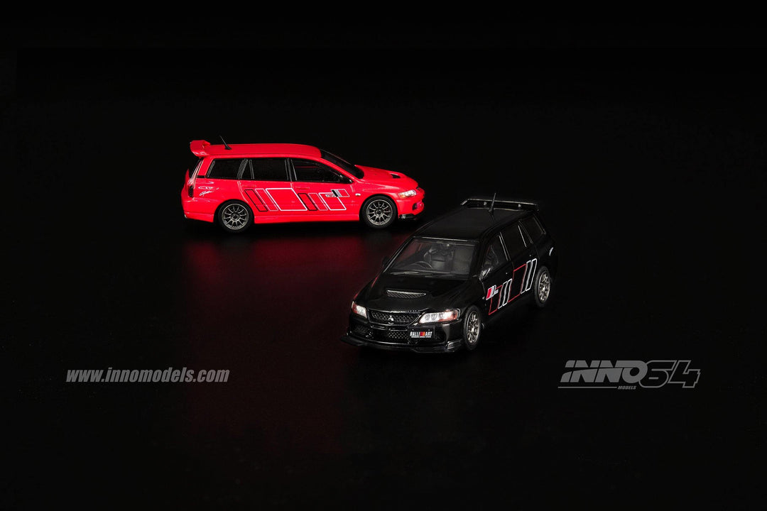 [Preorder] Inno64 1:64 Mitsubishi Lancer Evolution IX Wagon 2005 Ralliart Red - Horizon Diecast