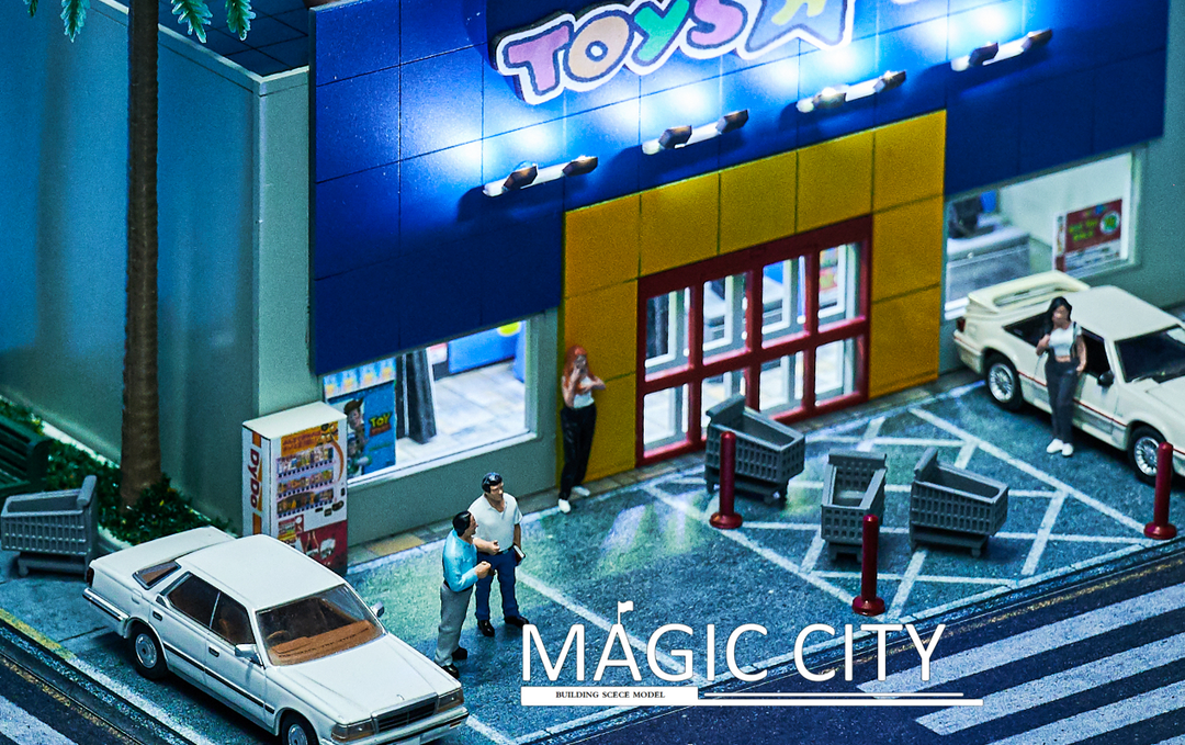 Magic City 1:64 Diorama American Street View - Toy City Supermarket