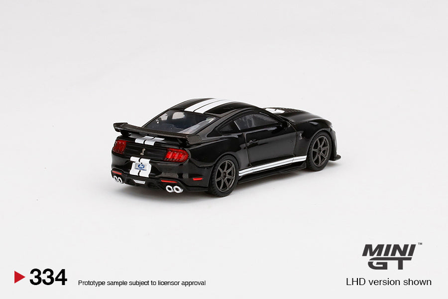 Mini GT 64 Ford Mustang Shelby GT500 Shadow Black LHD MGT00334-L Side