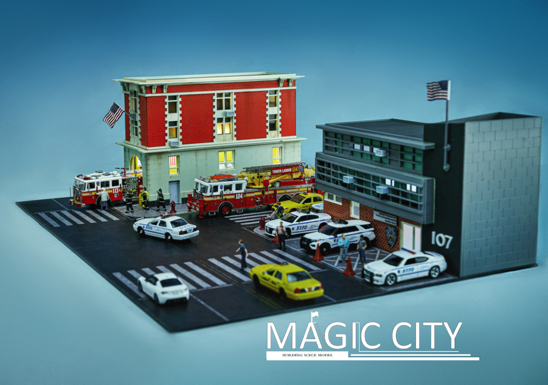 Magic City 1:64 US Diorama Full Set