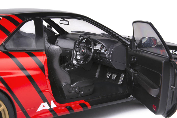 Solido 1:18 1999 Nissan GTR R34 Advan Drift 1999 Black/Red